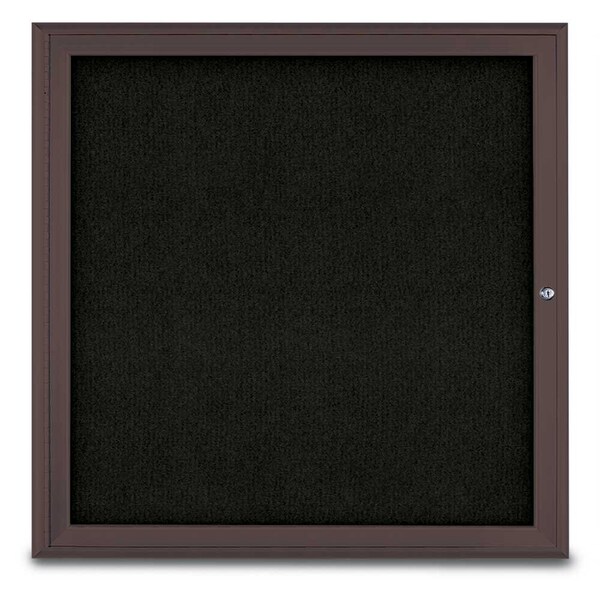 Sliding Door Indoor Enclosed Corkboard, 9